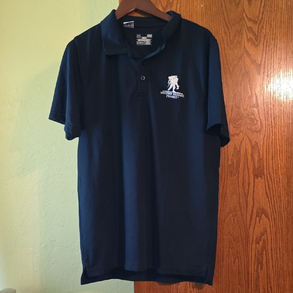 Men's Black Wounded Warrior Polo Shirt